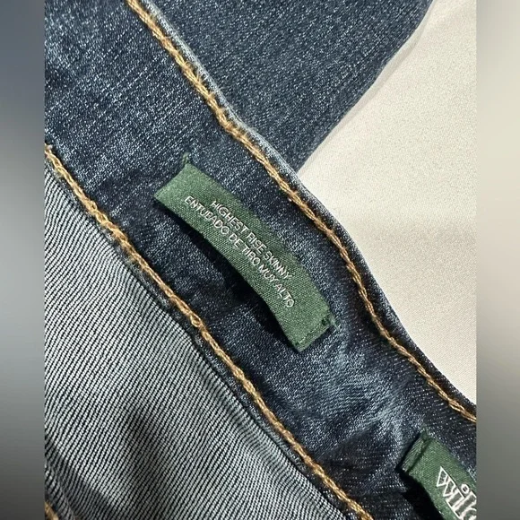 Wild Fable Dark Indigo Distressed Highest Rise Raw
Hem Skinny Jeans Size 16/33 - Picture 12 of 16